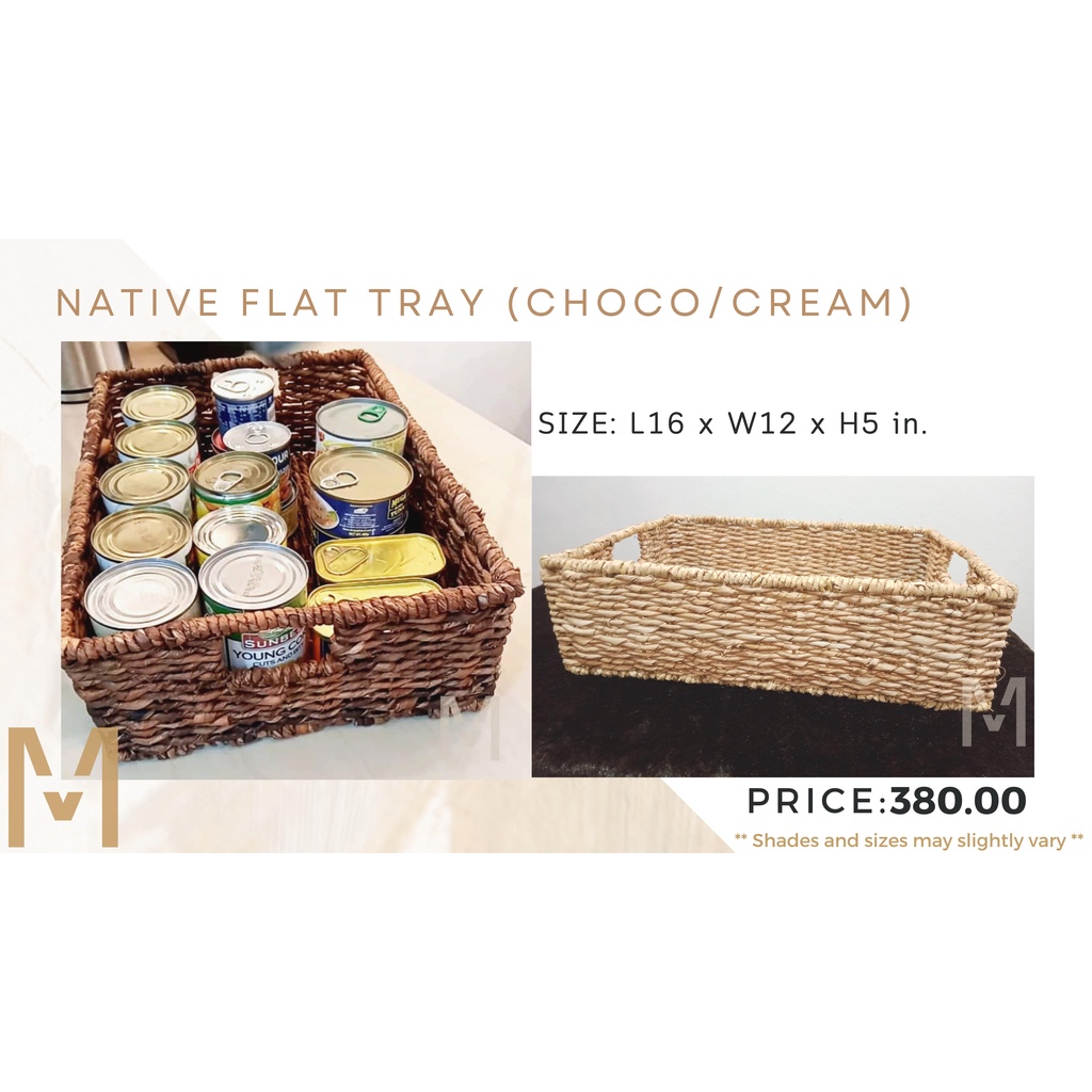 FLAT TRAY Organizer /Native Basket / Native Organizer/ Rattan Basket