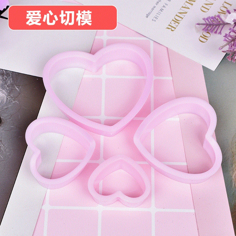 LRZCGB Heart Cookie Cutter Set - 5 Stainless Steel Baking Molds For Cookies, Fondant, Pastry