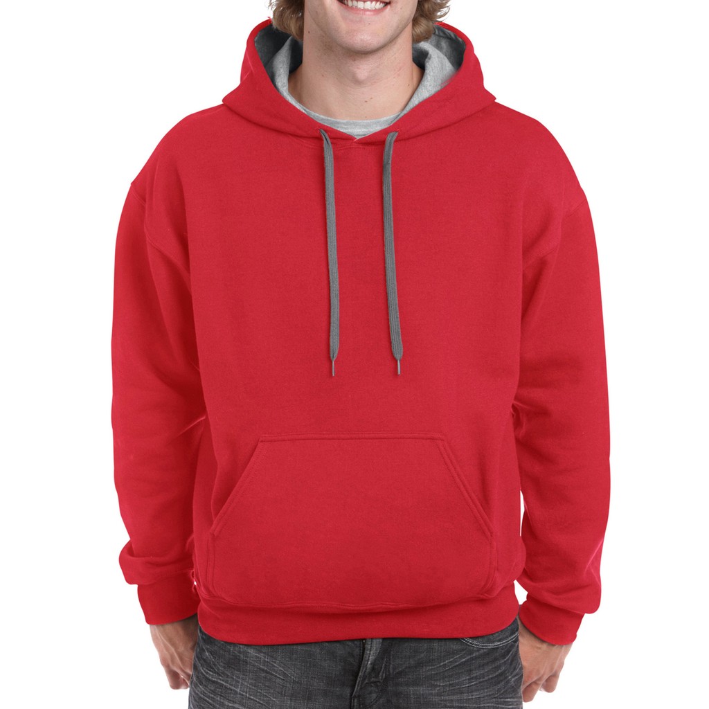 Red on sale gildan hoodie