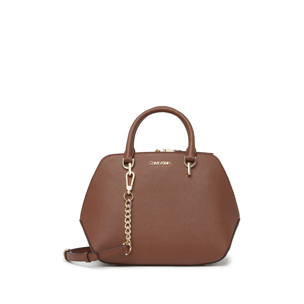 Calvin klein sale hayden leather satchel