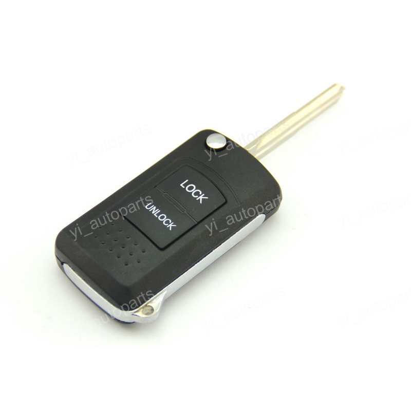 2x Black Keyless Entry Remote Shell Cases For Mitsubishi Montero 2000-2006