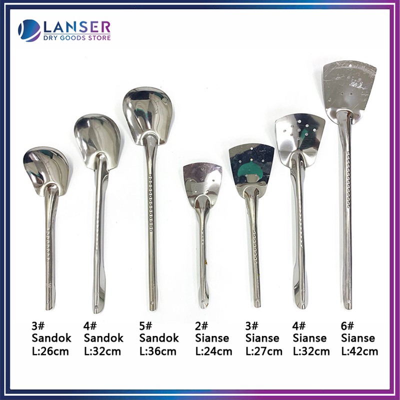 【LS】 stainless ladle and spatula sandok sianse Shopee Philippines