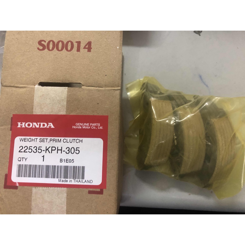 Honda Genuinne Primary Clutch Weight Set for Wave 125 / XRM125 Carb and ...