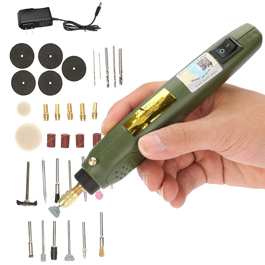 12V DC Grinder Tool Mini dremel drill Electric Grinding Set for