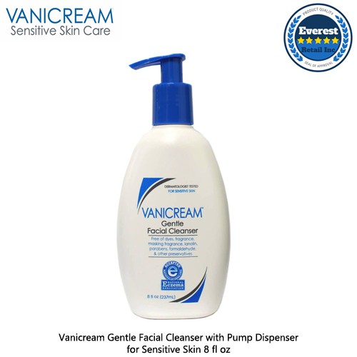 Vanicream Gentle Facial Cleanser With Pump Dispenser For Sensitive Skin