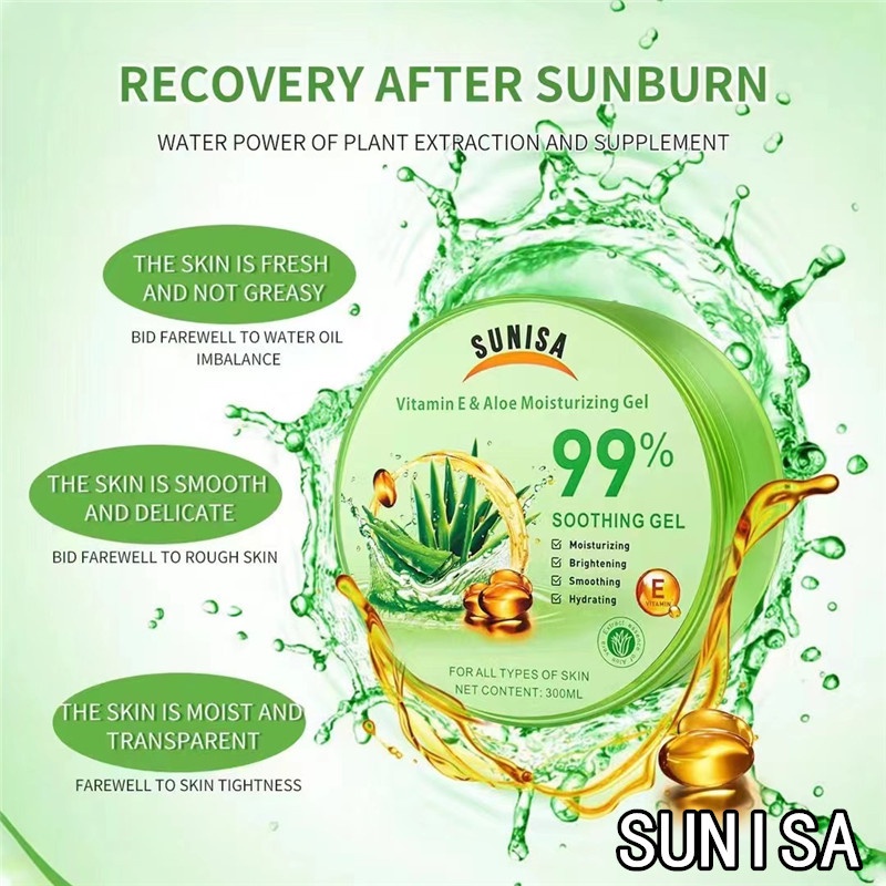 Original Sunisa Aloe Vera Soothing Gel With Vitamin E 99aloe Vera Gel Moisturizer Gel For Face 4918