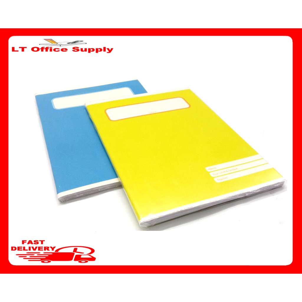 Star Notes Writing Notebook Color Coded Neon Blue & Yellow Cover With