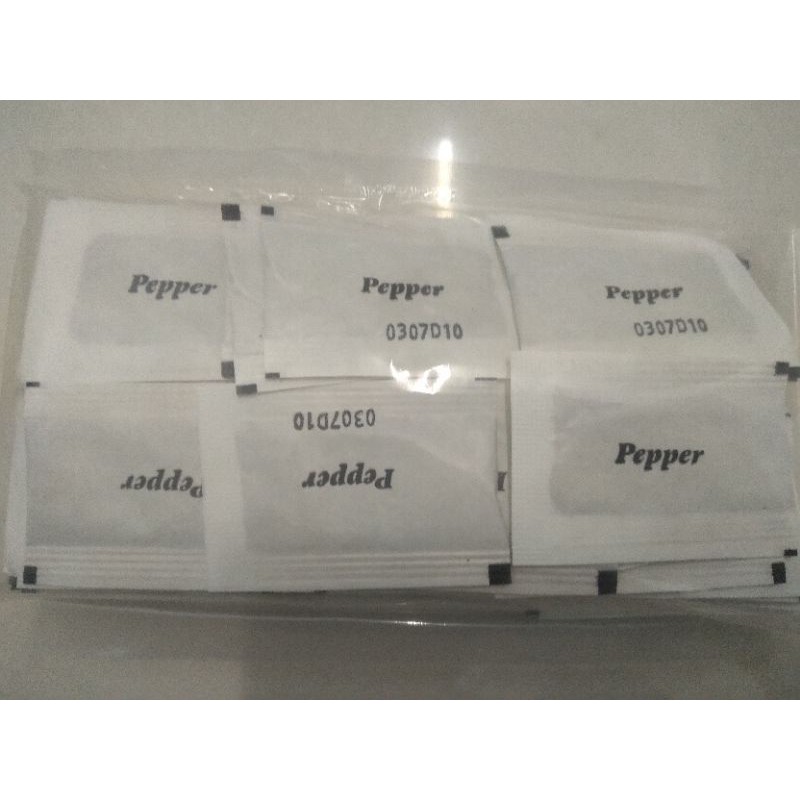 Black pepper in sachet, 100pcs | Shopee Philippines