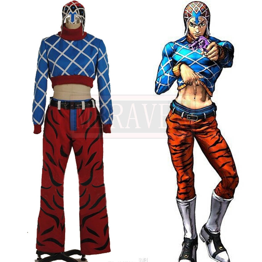 JoJo's Bizarre Adventure Guido Mista Cosplay Costume Custom Made te7I