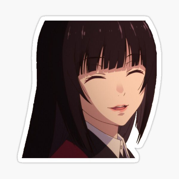 Smile Vinyl Kakegurui Anime Warning Car Vinyl Sticker Waterproof Bumper Mouth Stickers