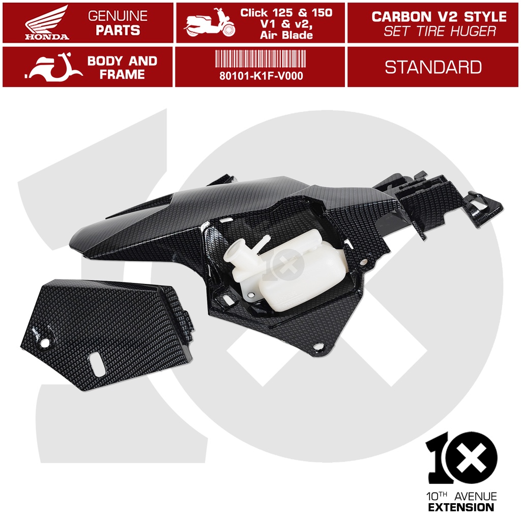 10thX HONDA Genuine Tire Hugger Set (W/Reserve Tank) Part No.80101-K66 ...