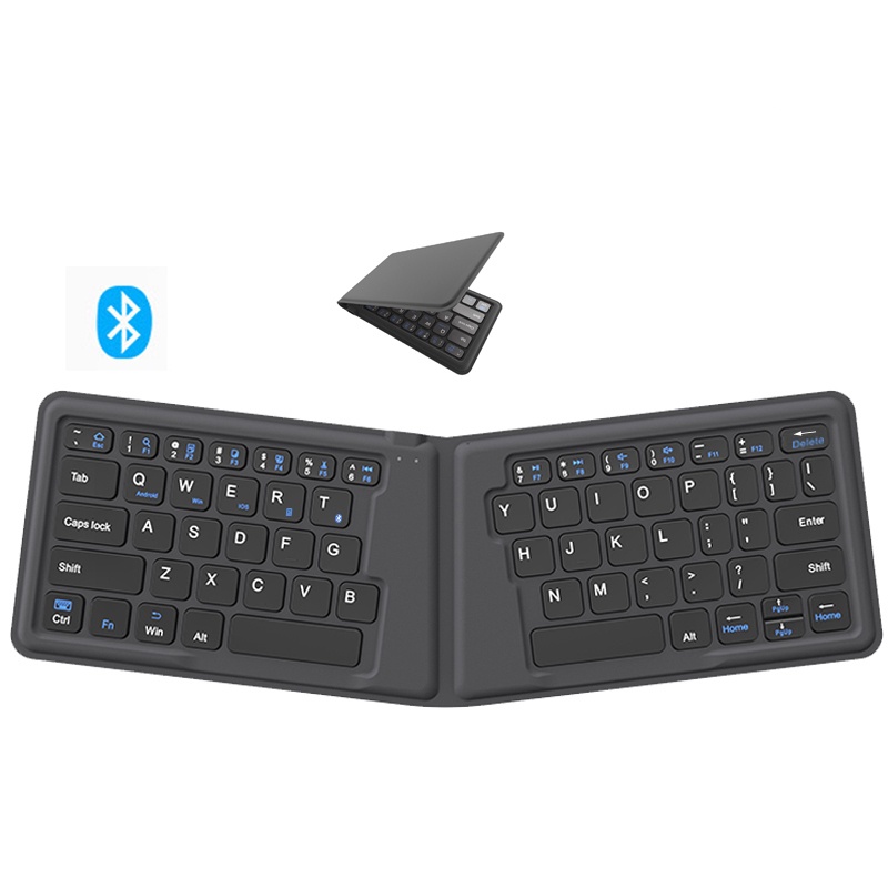 Mini Bluetooth Folding Keyboard for Tablet Phone Laptop Rechargeable