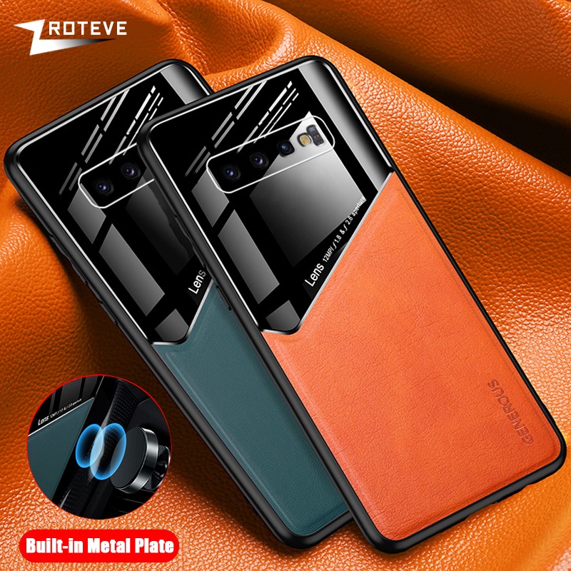 S10 Case Zroteve Leather Texture Soft Frame PC Cover For Samsung