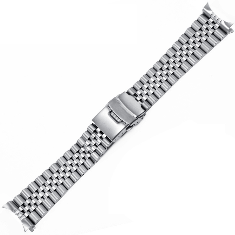 Solid Stainless Steel Curved End Watch Band Strap For Seiko Srp773 Srp775 Skx009 Skx007 Skx011 8314