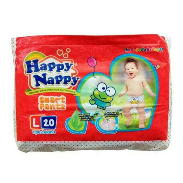 Happy Nappy L20 - Diaper Happy Nappy L20 - Disposable Diapers | Shopee ...