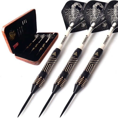 CUESOUL Black Scorpion 22g/24g/26g Deluxe Steel Tip Dart Set