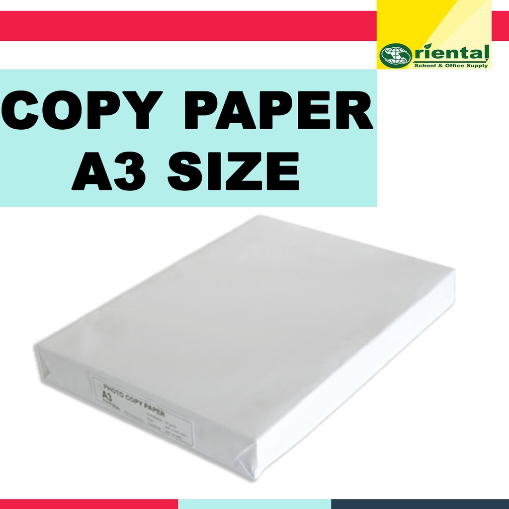 1 Ream Generic A3 Bond Paper Ultra White 420 x 297 mm. 70 GSM Copy