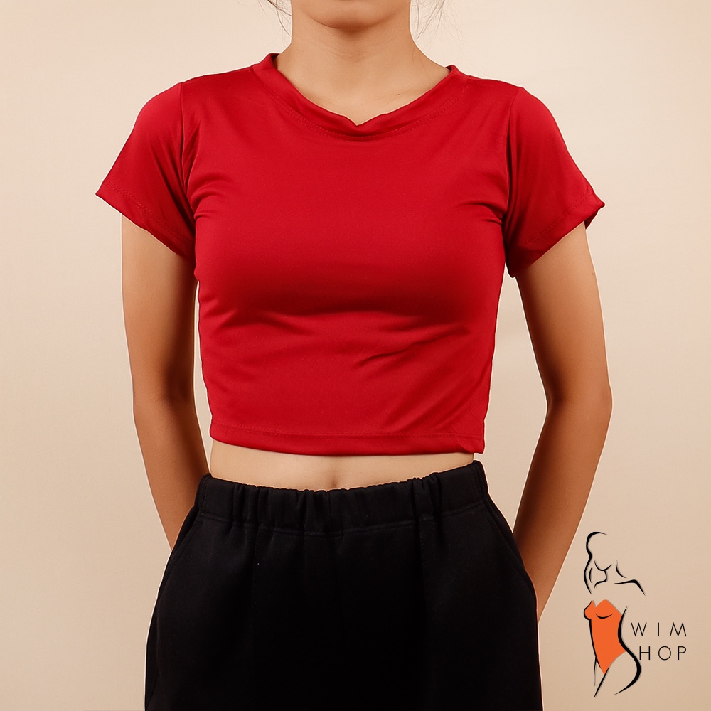 SS Solid Basic Croptop Earth Color Tops for Women | Shopee Philippines