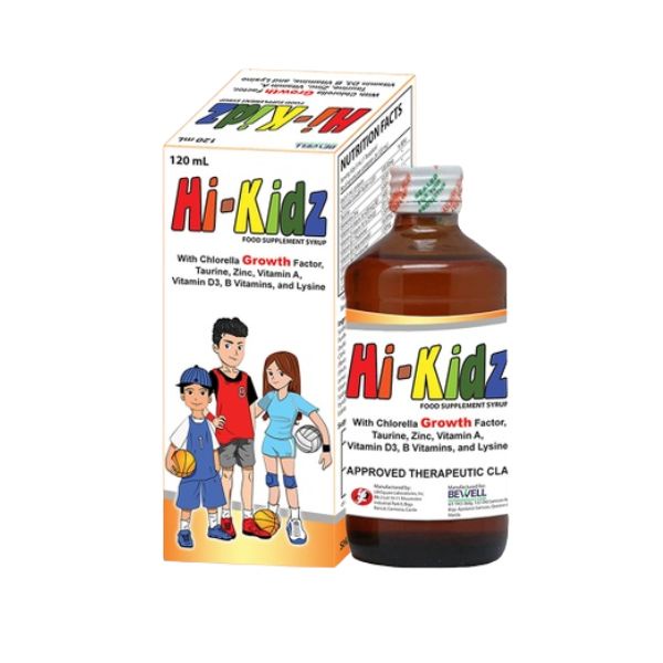 Hi Kidz Vitamins for Kids Pampatangkad Syrup 120ml with CGF, Taurine