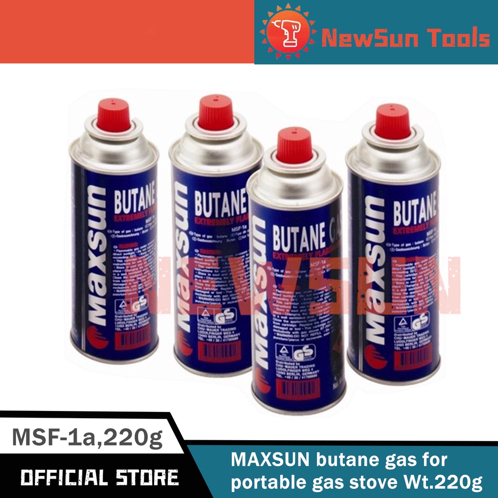 MAXSUN butane gas for portable gas stove Wt.220g Shopee Philippines