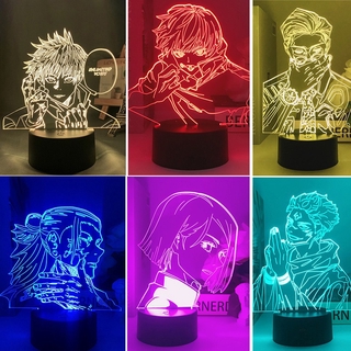 3d Led Lamp Anime Fire Force Maki Oze for Bedroom Decorative