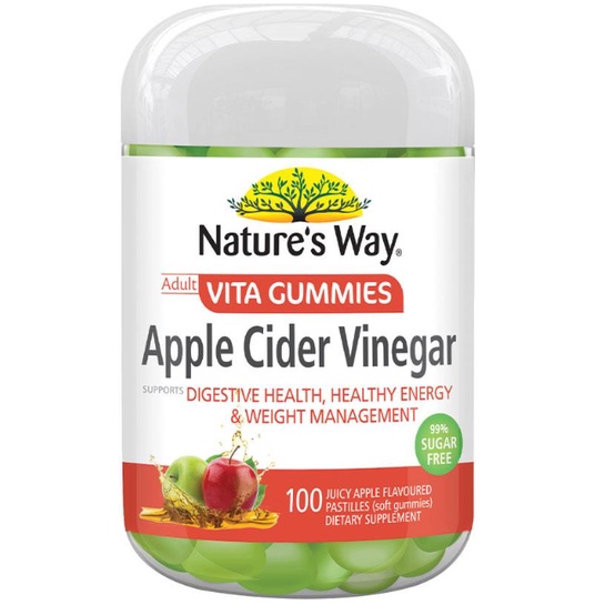 Nature's Way Apple Cider Vinegar Gummies, 100s Weight Loss, PCOS