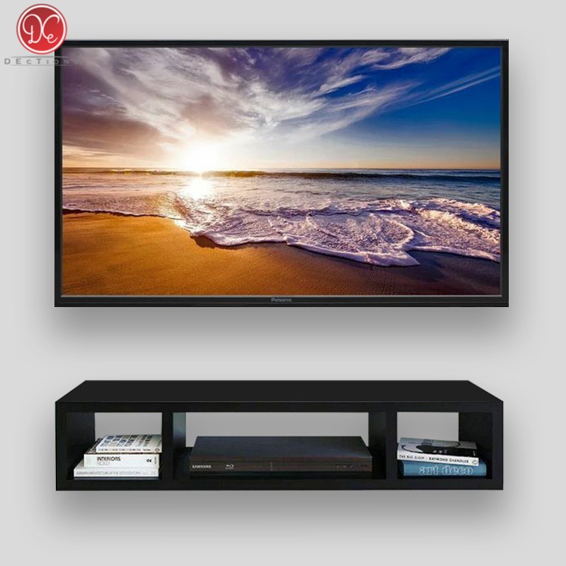 Dections Minimalist Wall TV Rack/3Box Wall Mounted TV Table 80x15cm