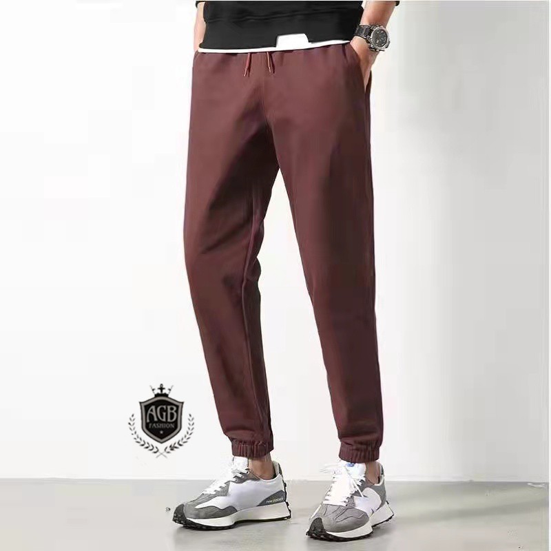 4 ColorsKorean Chino Pants for Men Garter Drawstring Khaki Pants Chino ...