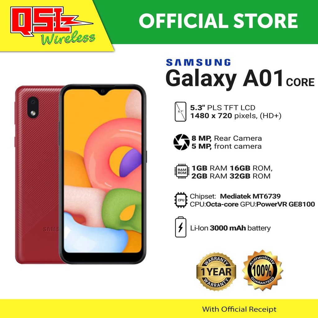 Smartphones Galaxy Samsung A01 Core Samsung Galaxy A01 Core – Full