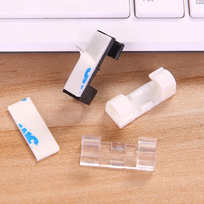 20pcs/lot Wire Storage Clips / Cable Desk Organizer / USB Wire Cable ...