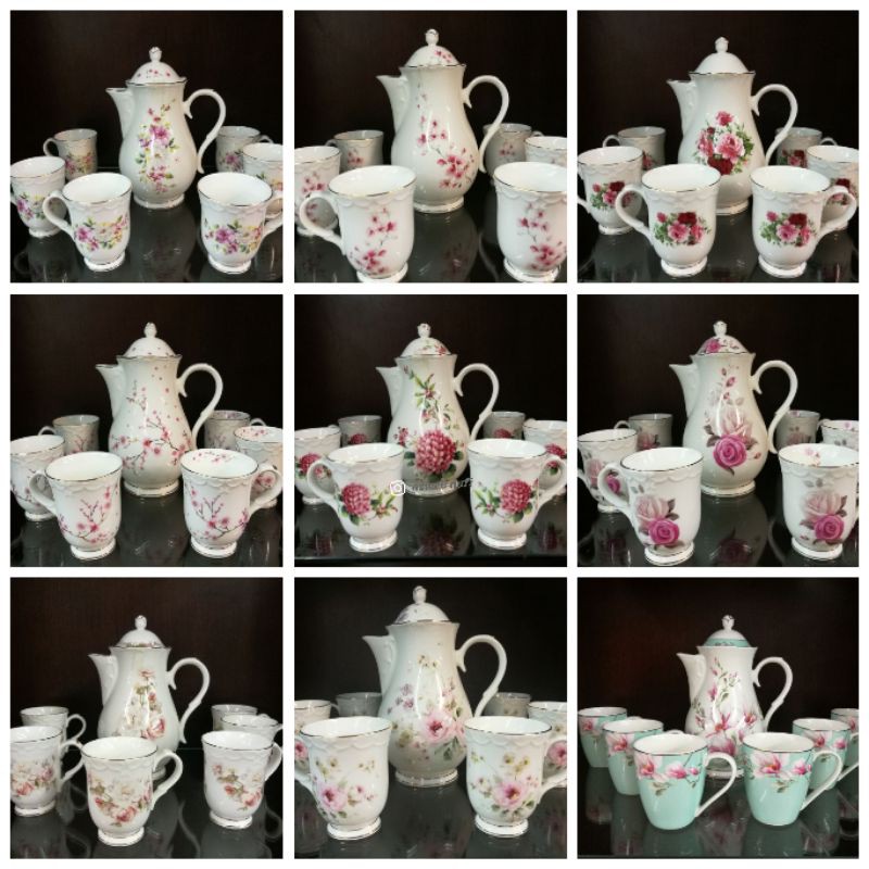 8pcs TEA SET VANTAGE | Shopee Philippines