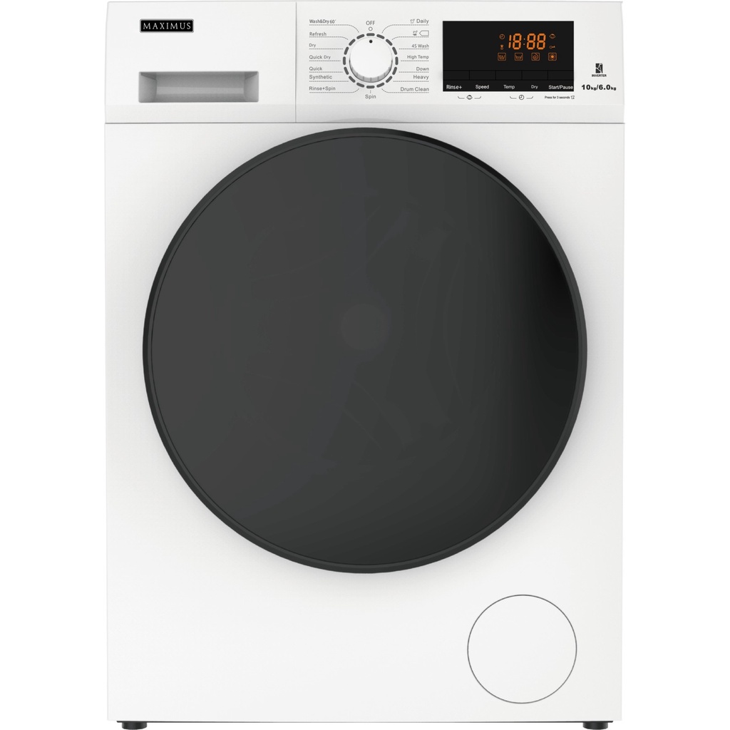 Maximus MAXWD106W Inverter Washing Machine/Dryer Combo Shopee