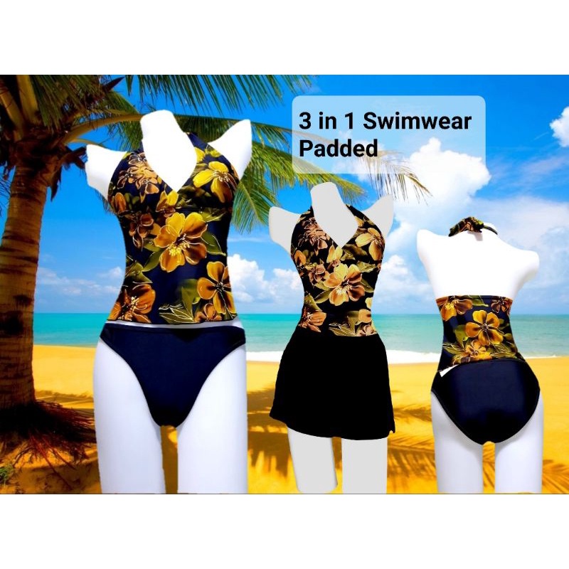 Tankini 3 in 1 Swimwear Shopee Philippines