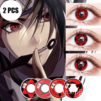 New Ins Naruto Cosplay Contact Lens Pcs Pair Uchiha Itachi Sasuke Kakashi Madara Orochimaru