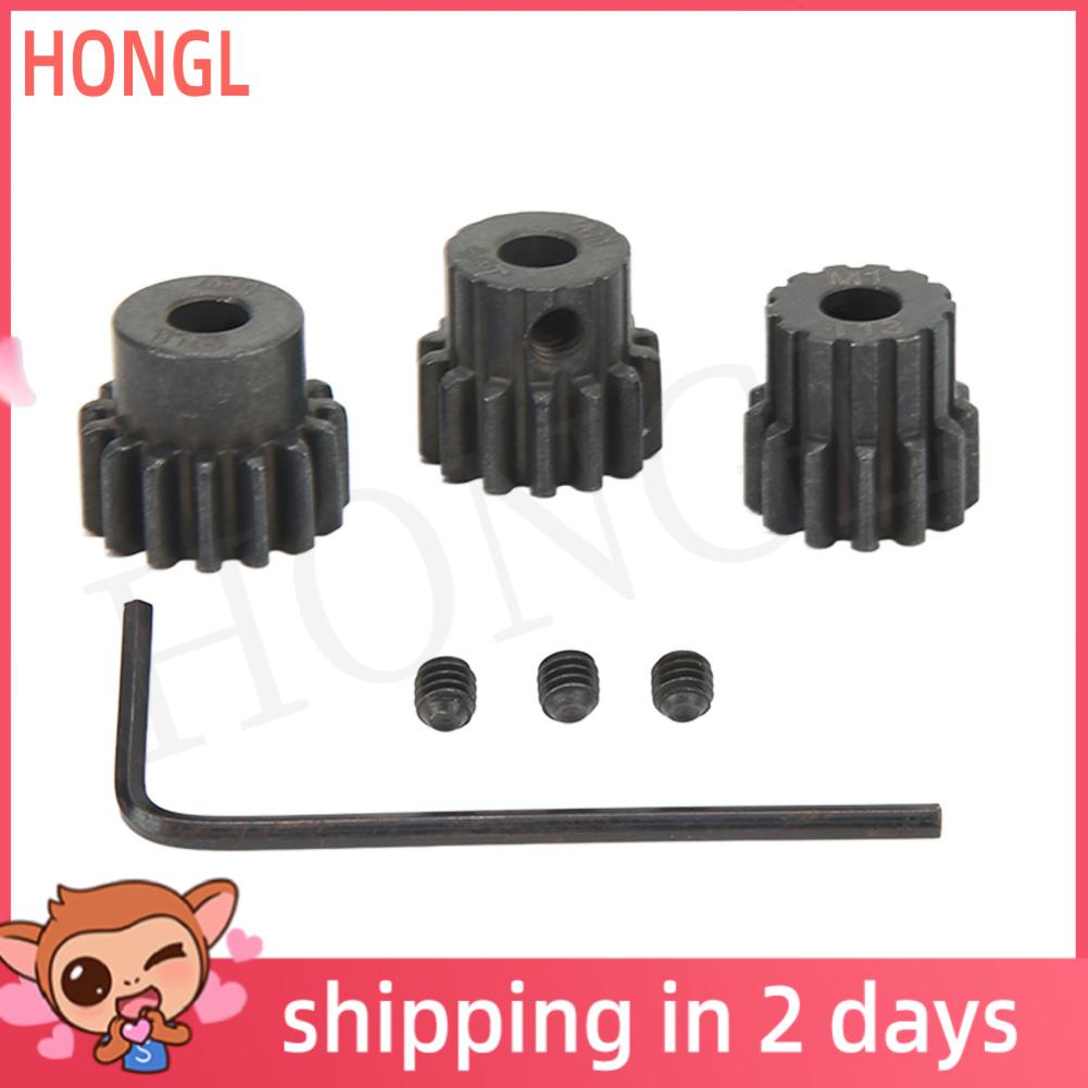 Honglai M1 Pinion Gear Sets Hardened Steel Anti Rust 13T 14T 15T 5mm RC
