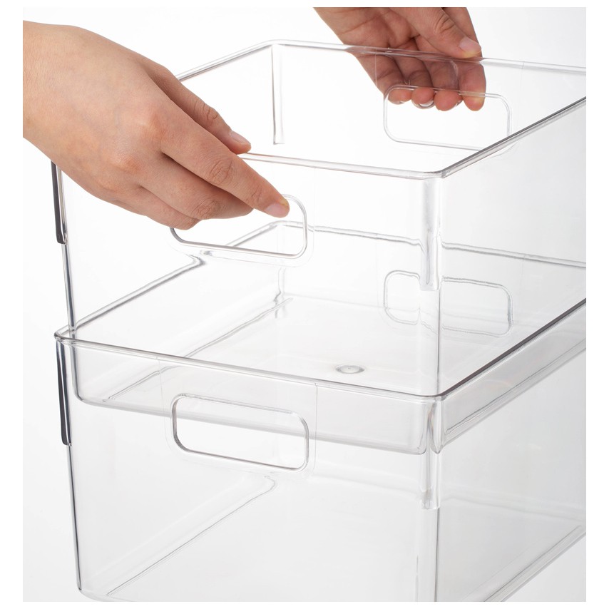 Livingplus Acrylic Storage Box Organizer Minimalist With Handle Books   738b9c0b676adddae4f3b0d8ecee4808