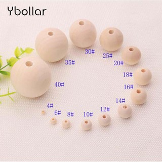 130 Pieces Large Wooden Spacer Beads Wooden Beads Round Loose Beads Tube  Beads with 10 mm Large Hole for Jewelry Making Hair DIY Craft Handmade  Decor (Wood Color)