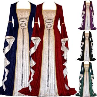 Lady Renaissance Dress Women Long Swing Dress Medieval Dress with
