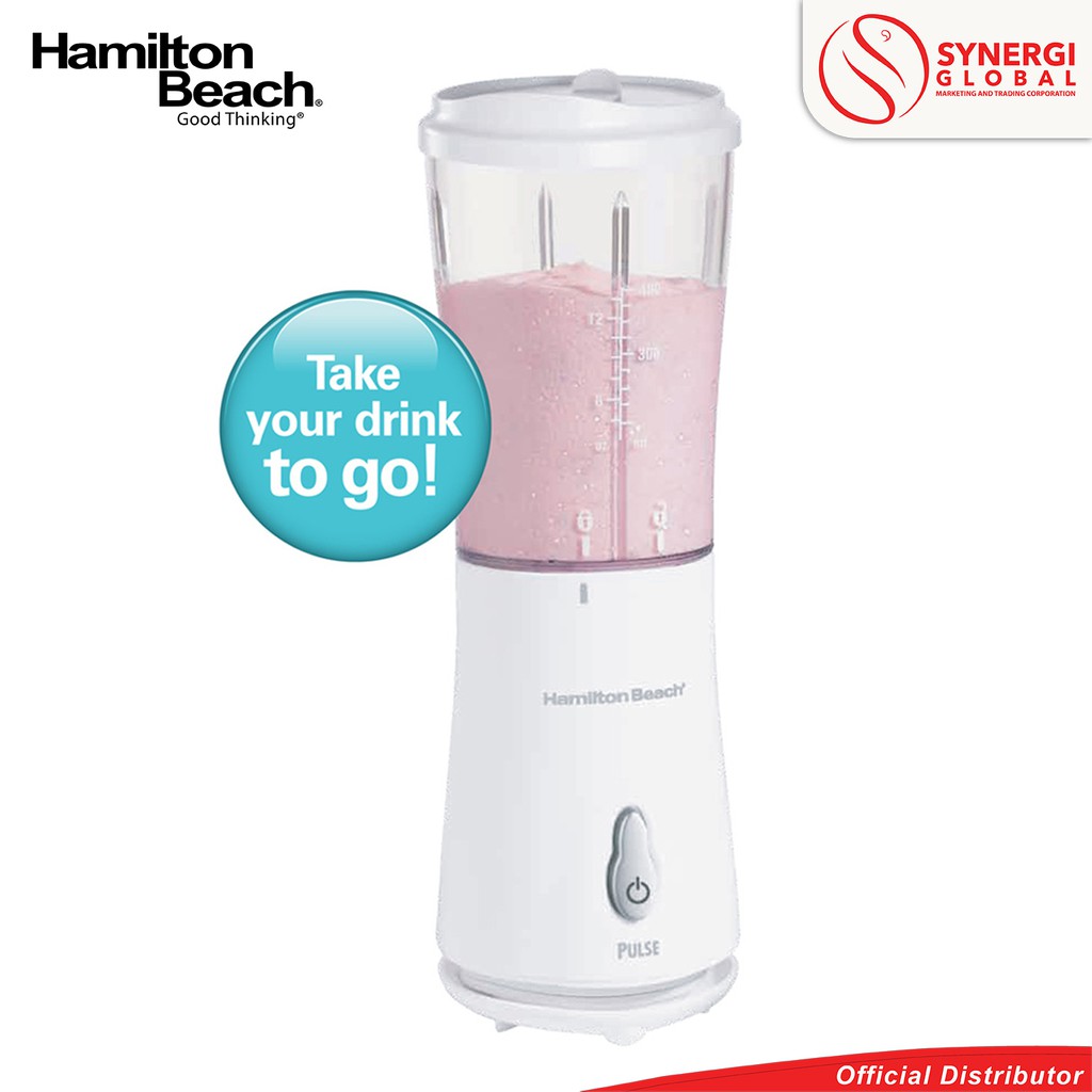 Hamilton Beach Single Serve Blender With Travel Lid White (51102 Ph