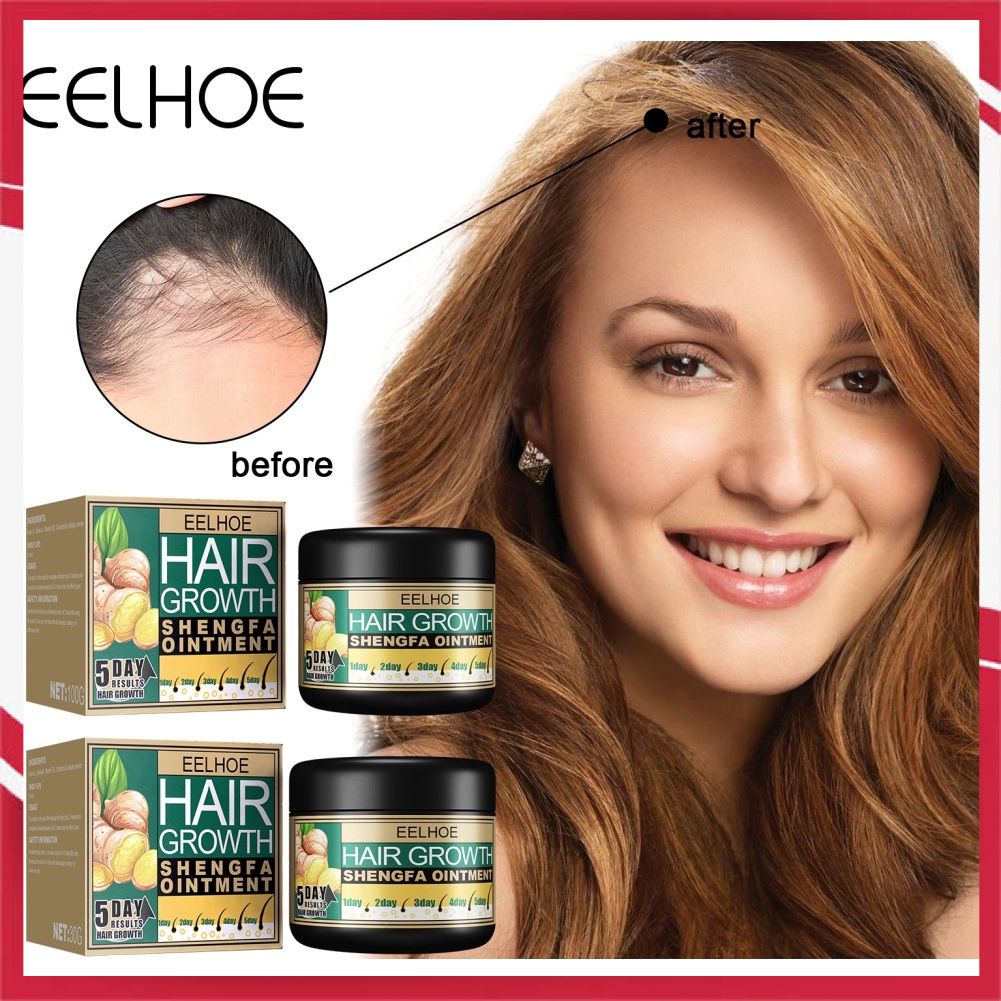 EELHOE 100ML Moroccan Ginger Hair Growth Cream Fast Growing Hair Loss Repair Care Ointment Hair