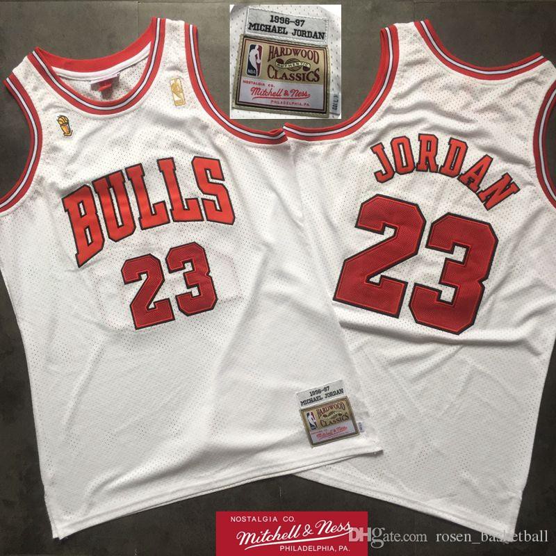 Michael Jordan Chicago Bulls Mitchell & Ness 1984-85 Hardwood Classics  Rookie Authentic Red Basketball Jersey • Kybershop