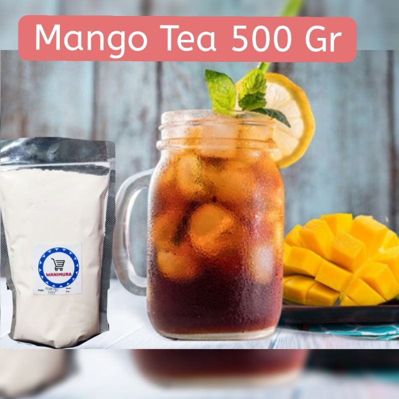 Mango tea Flavored powder 500 gr / powder drink mango tea 500 gr ...