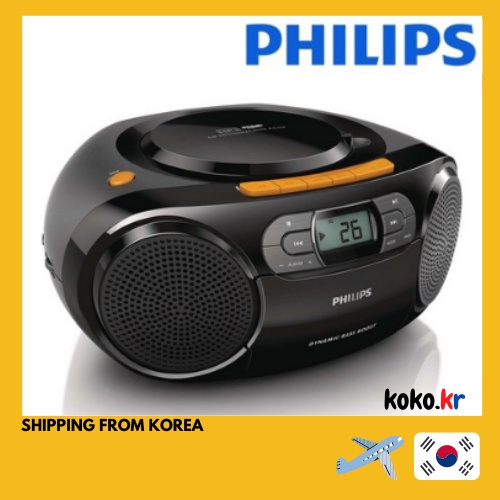 Philips Portable CD Player Boombox, Bluetooth with Cassette Radio