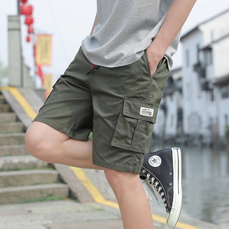 Mens over the knee cargo shorts sale