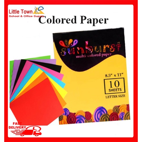 Little Town Sunburst colored paper short 10Sheets | Shopee Philippines