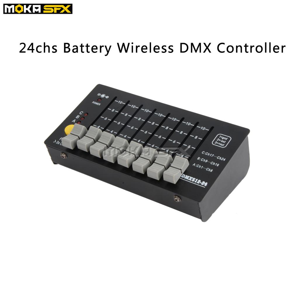 24 Channels Battery Wireless DMX Controller DMX 512 Console Stage Light ...