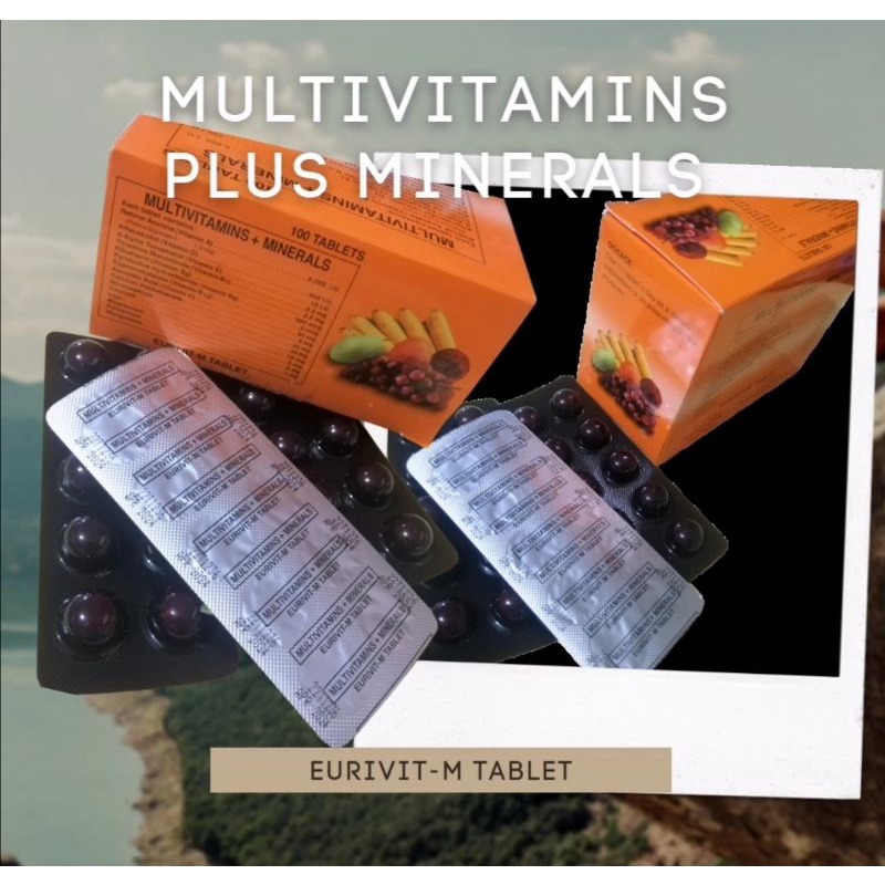 Eurivitm Multivitamins and Minerals Tablet x10 tabs Shopee Philippines