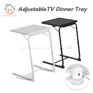 Foldable Tray Table Portable Sofa TV Tray 6 Heights 3 Angles Laptop De in  2023