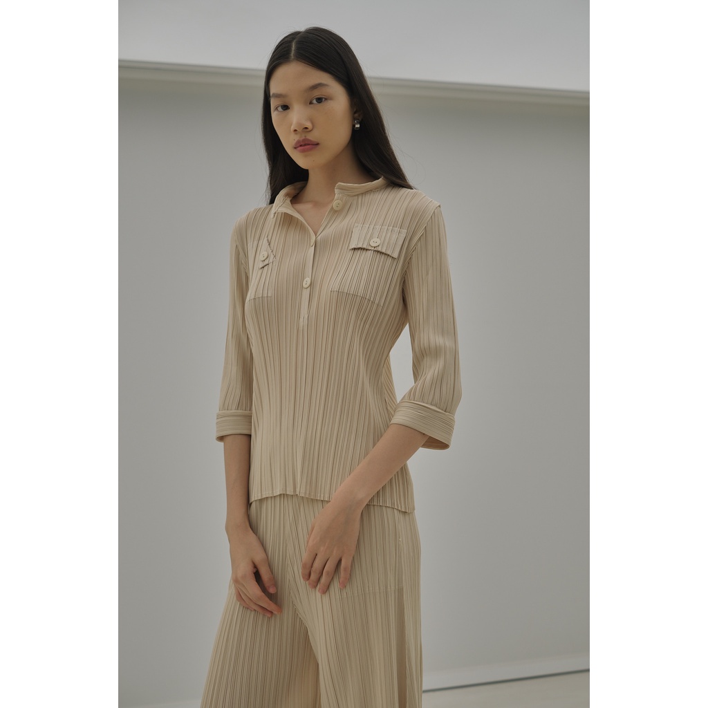 Mallow Top | Pleats + Pleasant | Shopee Philippines