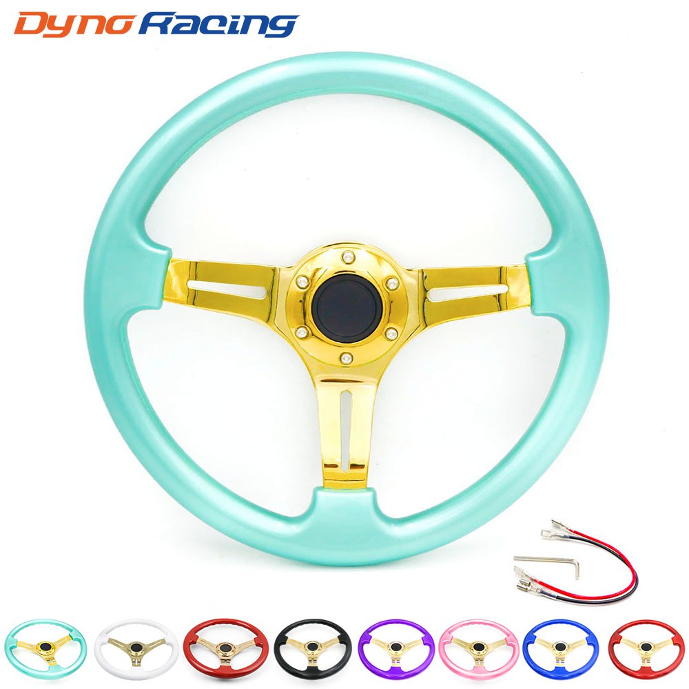 Universal 14inch ABS White Steering Wheel JDM Drift Sport Steering - View #7